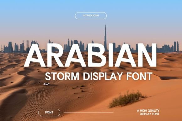 Arabian Storm: A Bold Display Font for Impactful Web Headlines