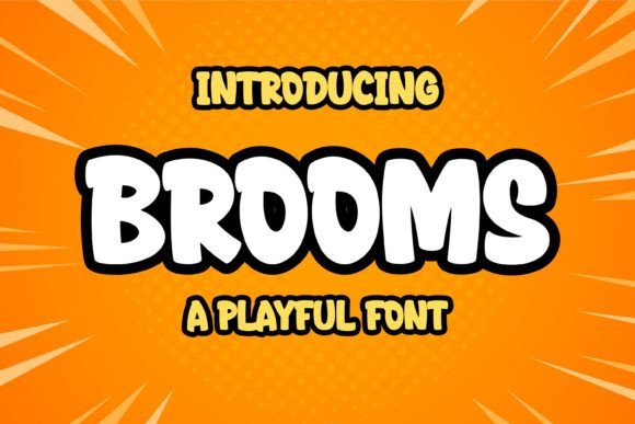 Brooms: A Playful Display Font for Bold Brand Identities