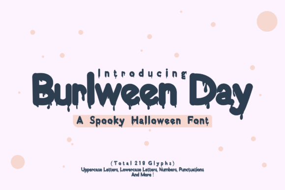 Burlween Day: A Display Font for Halloween Web Design