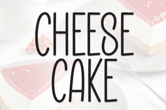 Cheese Cake Font: Sweet, Playful Display Type for Handmade Goods