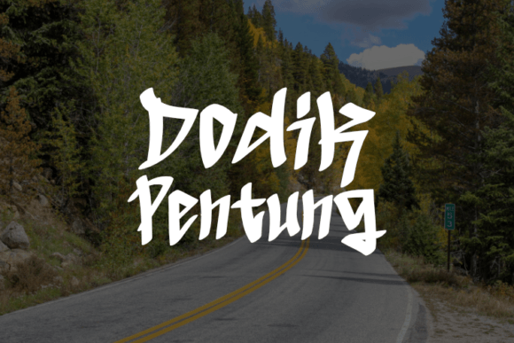 Dodik Pentung: A Display Font That Earns Its Space