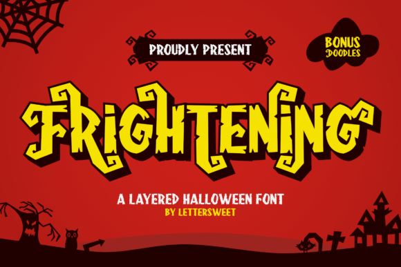 Frightening: A Playful Halloween Display Font That Delivers