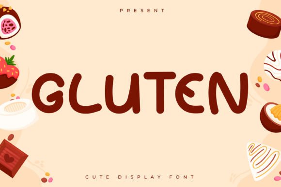 Gluten: A Playful Display Font for Warm, Authentic Editorial Moments