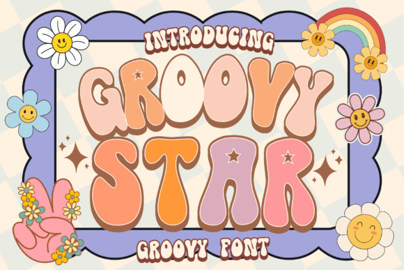 Groovy Star: A Retro Display Font That Feels Like Summer
