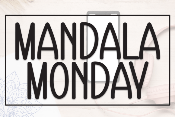 Mandala Monday: A Display Font That Anchors Editorial Calm