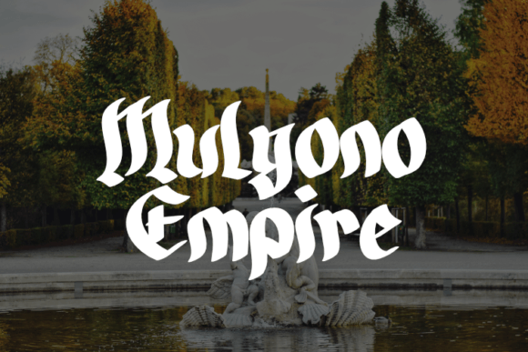 Mulyono Empire: A Display Font That Commands Attention Online