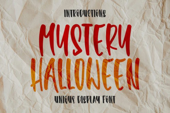 Mystery Halloween: A Handwritten Display Font That Feels Like It Belongs