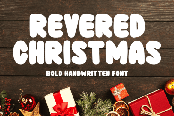 Revered Christmas: A Bold Handwritten Display Font for Digital Brands