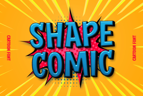 Shape Comic: A Display Font with Editorial Spark
