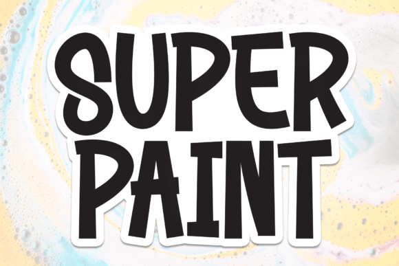 Super Paint: A Bold Display Font for Digital Brand Impact