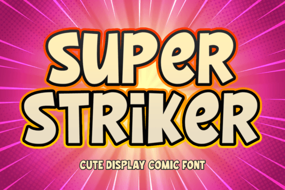 Super Striker: A Playful Display Font That Makes Small Brands Feel Intentional